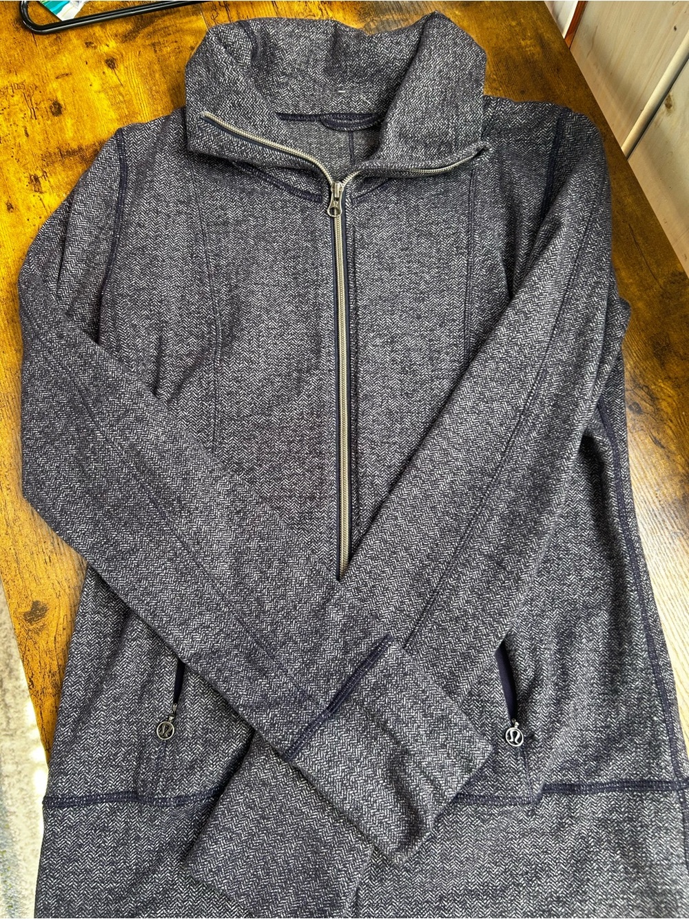 Lululemon Full-Zip Heathered Jacket - navy